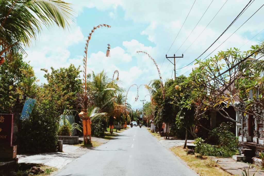 suasana nyepi di pulau bali