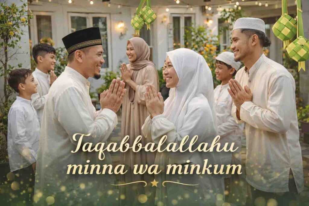 saat lebaran di anjurkan mengucapkan Taqobal Allhu minna wamingkum