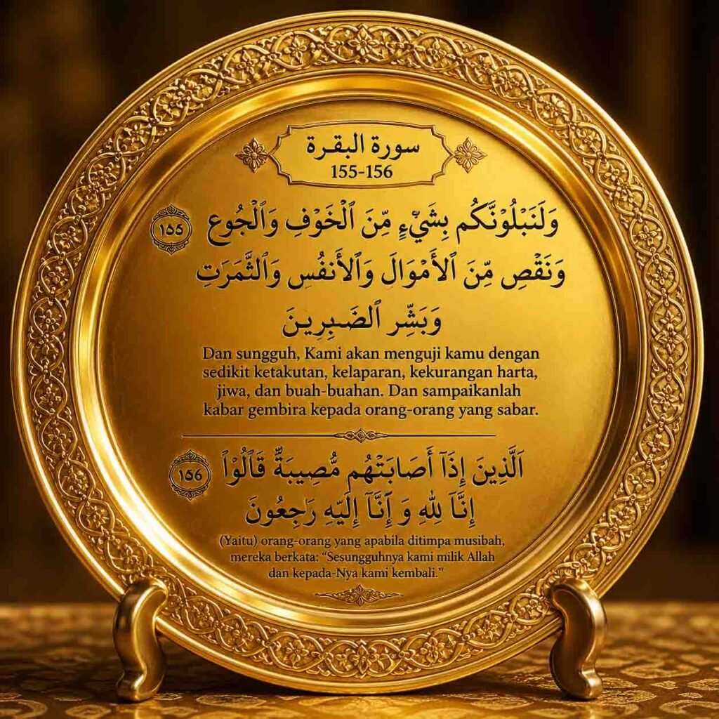 surat al-baqarah 155-156 dalam al-qur'an