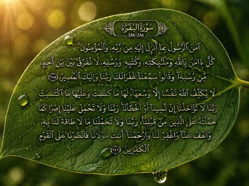 Keutamaan Membaca Dua Ayat Terakhir Al-Baqarah Sebelum Tidur